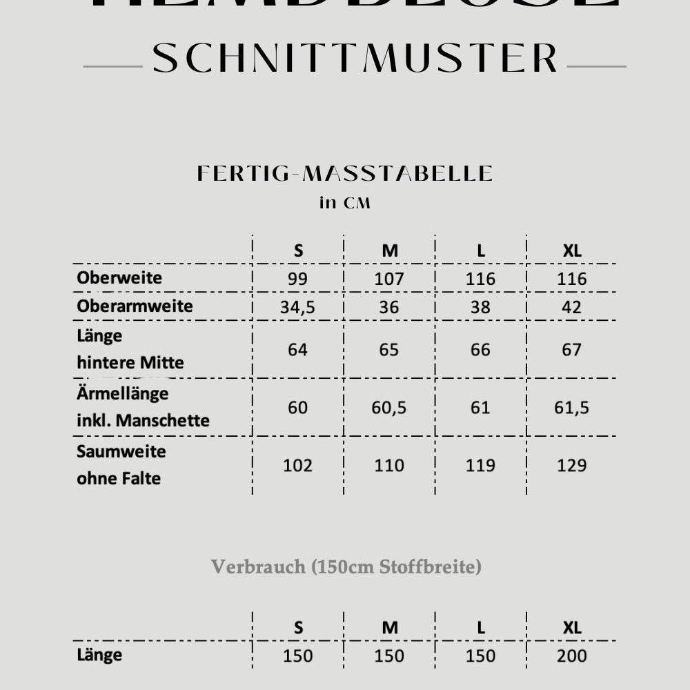 E-Book und Schnittmuster | Hemdbluse S-XL - Sewando