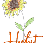 Stickdatei - 4 Jahreszeiten - Blumen Single Line - Sewando