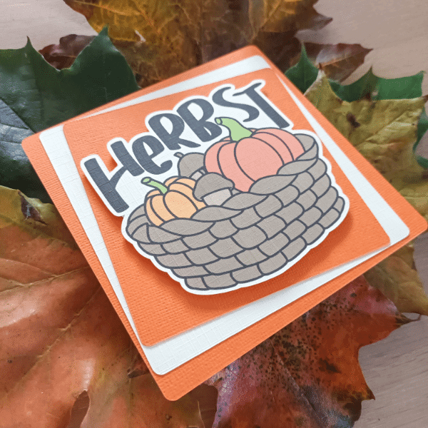 Herbstkorb | SVG, DXF & PNG Plotterdatei, Laserdatei - Sewando