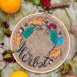 Herbstkranz | SVG, DXF, PNG Plotterdatei, Laserdatei - Sewando