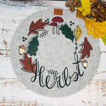 Herbstkranz | SVG, DXF, PNG Plotterdatei, Laserdatei - Sewando