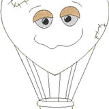 Stickdatei "Heißluftballon" in 3 Größen & 2 Versionen