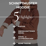 E-Book und Schnittmuster | Hoodie S-XL - Sewando