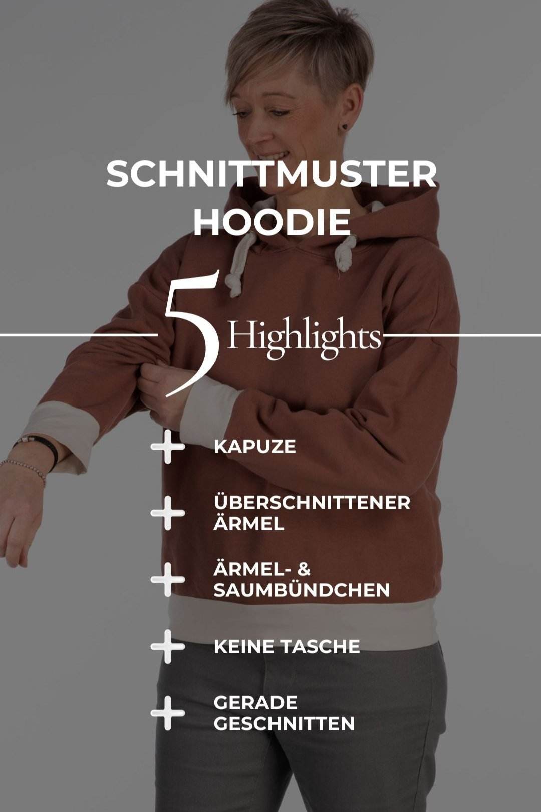 E-Book und Schnittmuster | Hoodie S-XL - Sewando