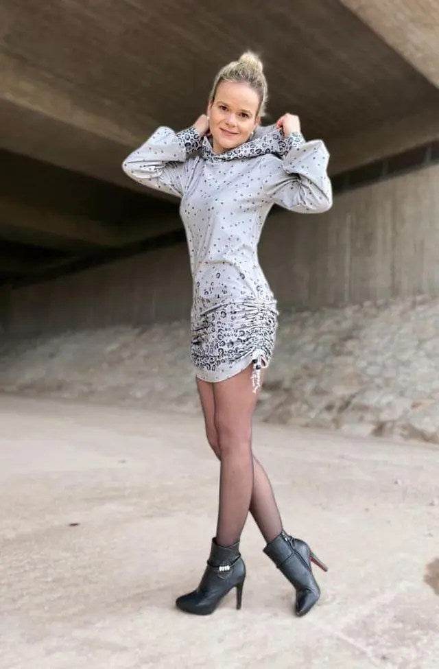 Schnittmuster Hoodiekleid Achat Gr. A - M DE/EN/FR BU 76-134cm - Sewando