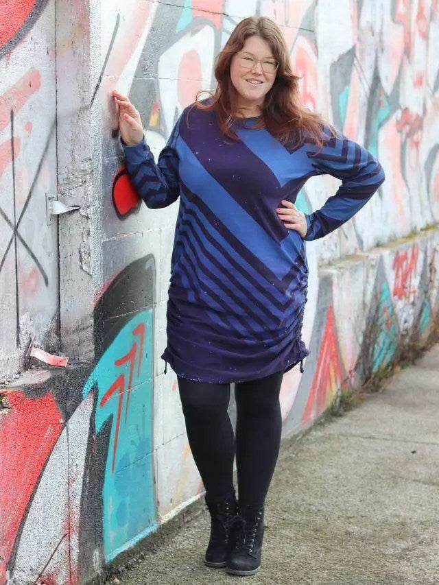 Schnittmuster Hoodiekleid Achat Gr. A - M DE/EN/FR BU 76-134cm - Sewando