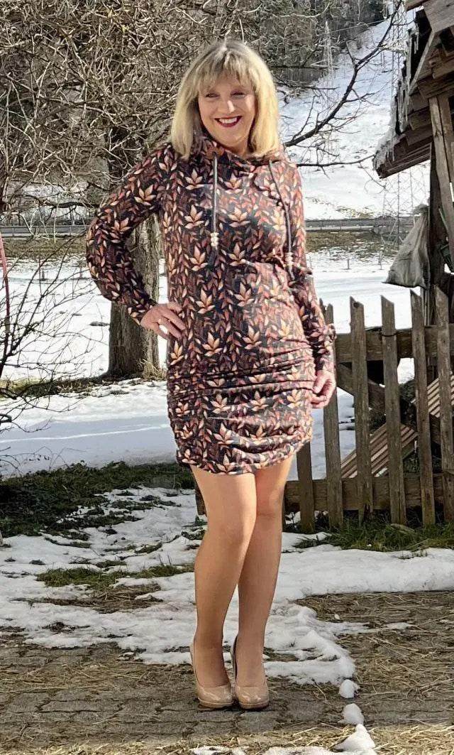 Schnittmuster Hoodiekleid Achat Gr. A - M DE/EN/FR BU 76-134cm - Sewando