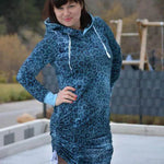 Schnittmuster Hoodiekleid Achat Gr. A - M DE/EN/FR BU 76-134cm - Sewando