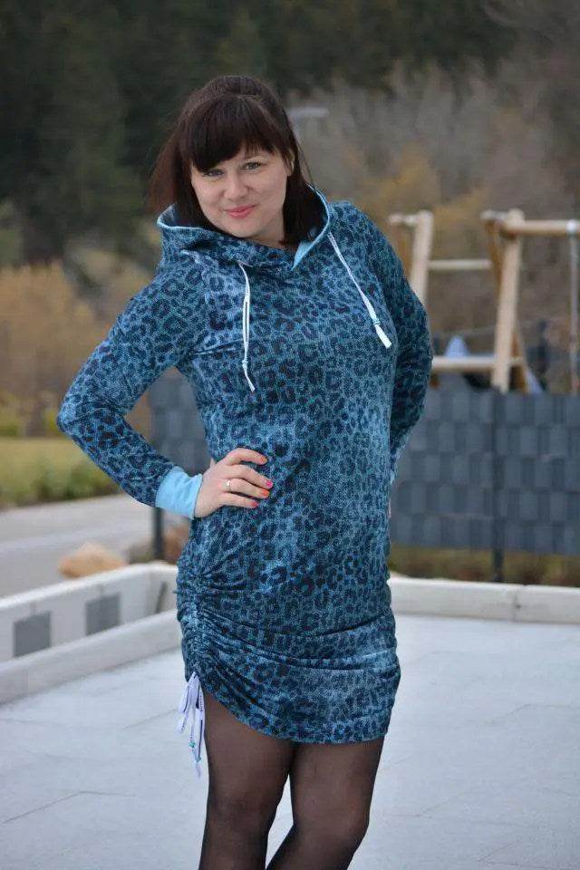 Schnittmuster Hoodiekleid Achat Gr. A - M DE/EN/FR BU 76-134cm - Sewando