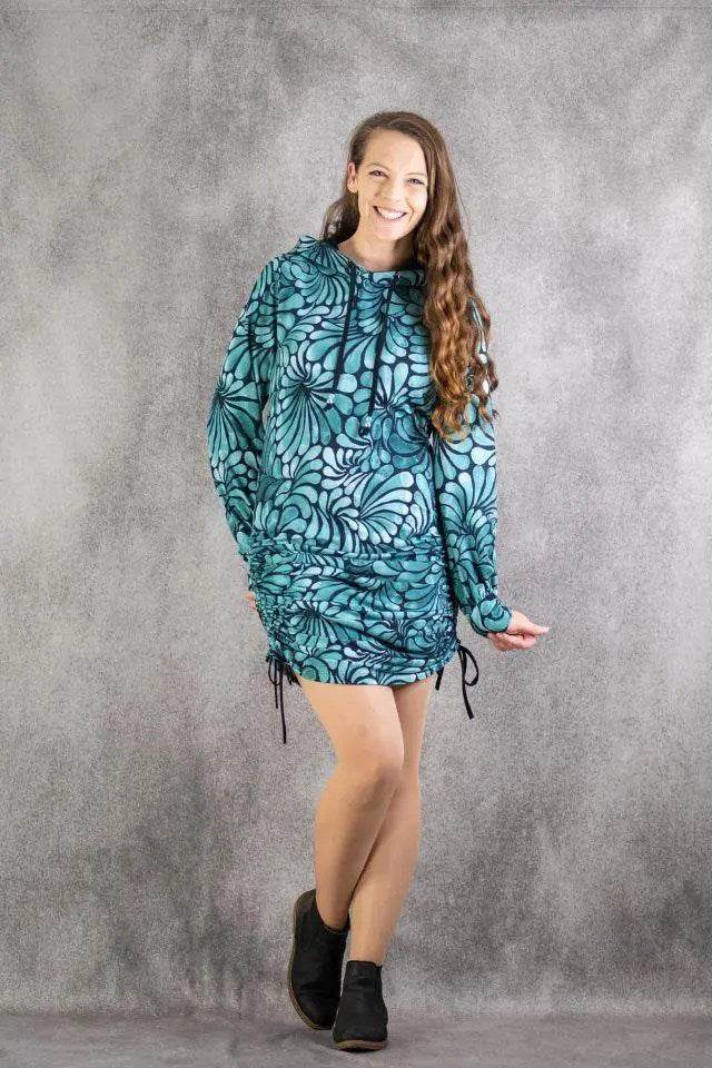 Schnittmuster Hoodiekleid Achat Gr. A - M DE/EN/FR BU 76-134cm - Sewando