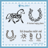 Plotterdatei Laserdatei Horse Love - Sewando
