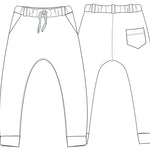 Einfaches Nähmuster – Digitaler Download – Kleinkind Haremshose PDF – Elastischer Bund & Taschen – Anleitung & Druckvorlage – Anfängerfreundliches DIY-Projekt