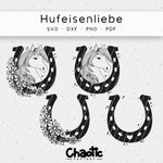 Plotterdatei Hufeisenliebe Pferd - Sewando