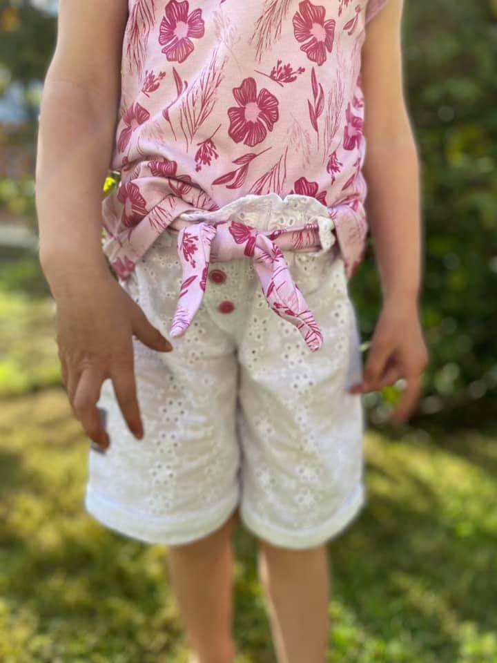 Schnittmuster Emmas Sommershorts Größe 50/56 – 134/140 : - Sewando