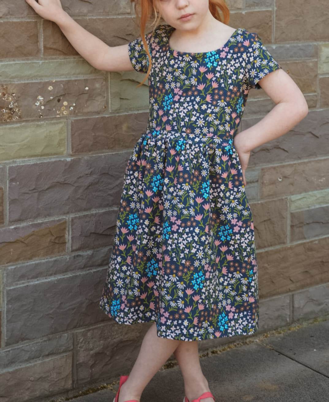 Schnittmuster Kleid Jana MiniMe Gr. 86-140 - Sewando