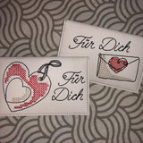 Stickdatei  "Liebespost" (8 ITH-Dateien)