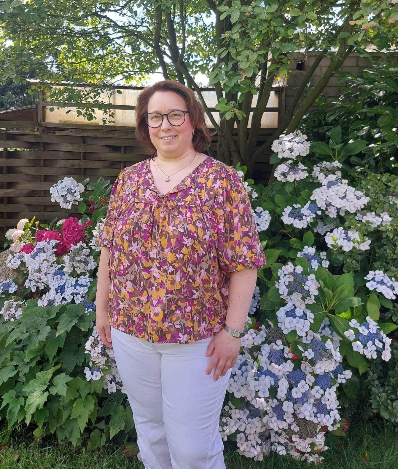Schnittmuster Bluse POPPY - mit Puffärmeln und Variante Tunika und Kleid | Gr. 32-50 (PDF) - Sewando