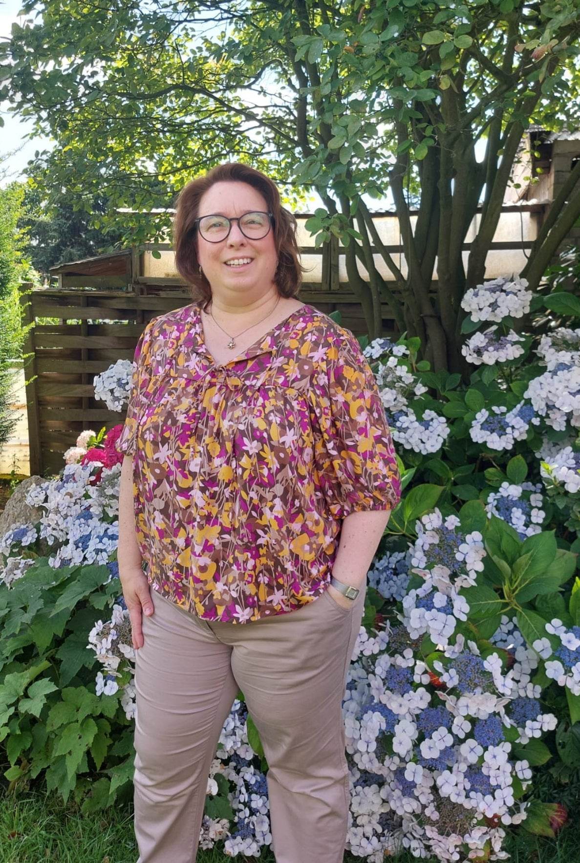 Schnittmuster Bluse POPPY - mit Puffärmeln und Variante Tunika und Kleid | Gr. 32-50 (PDF) - Sewando