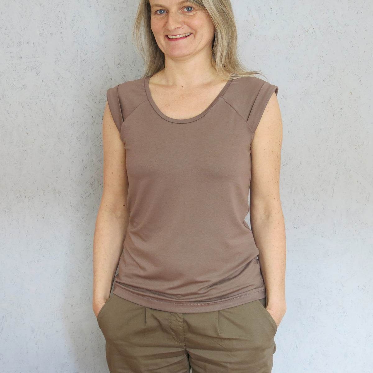 Trägershirt FRAU JOSY | Schnittmuster Gr. XS-XL : - Sewando