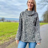 Nähanleitung HAZEL - Kuschel Pullover mit Rollkragen - Gr. 34-44 - Sewando