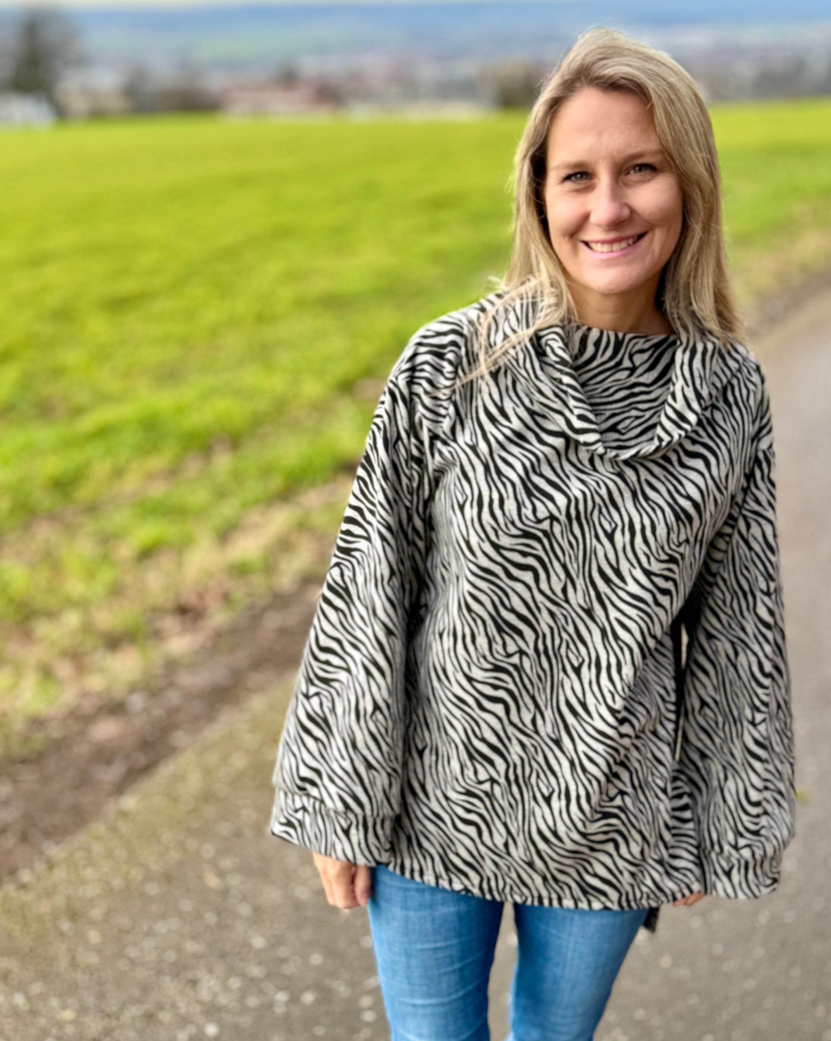 Nähanleitung HAZEL - Kuschel Pullover mit Rollkragen - Gr. 34-44 - Sewando