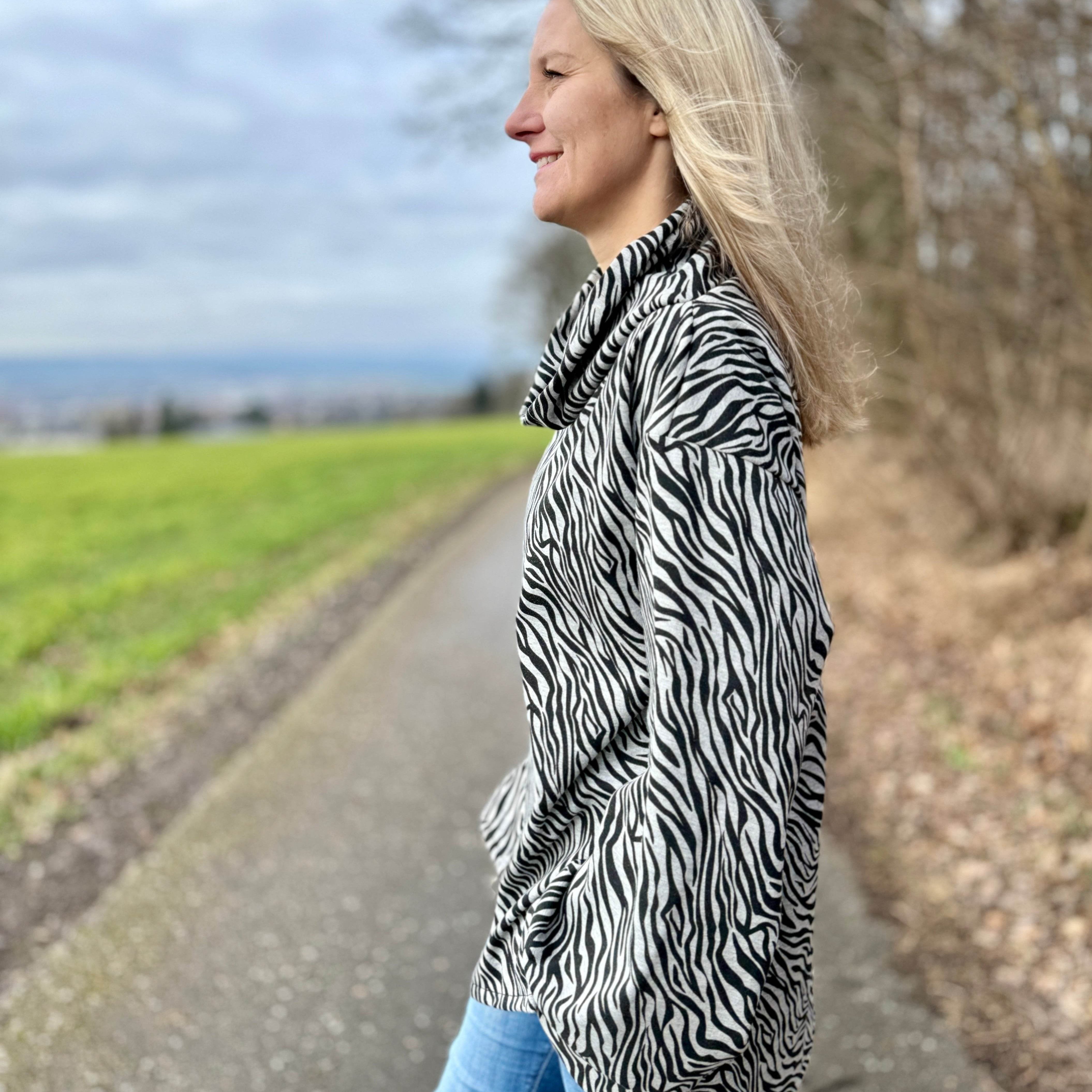 Nähanleitung HAZEL - Kuschel Pullover mit Rollkragen - Gr. 34-44 - Sewando