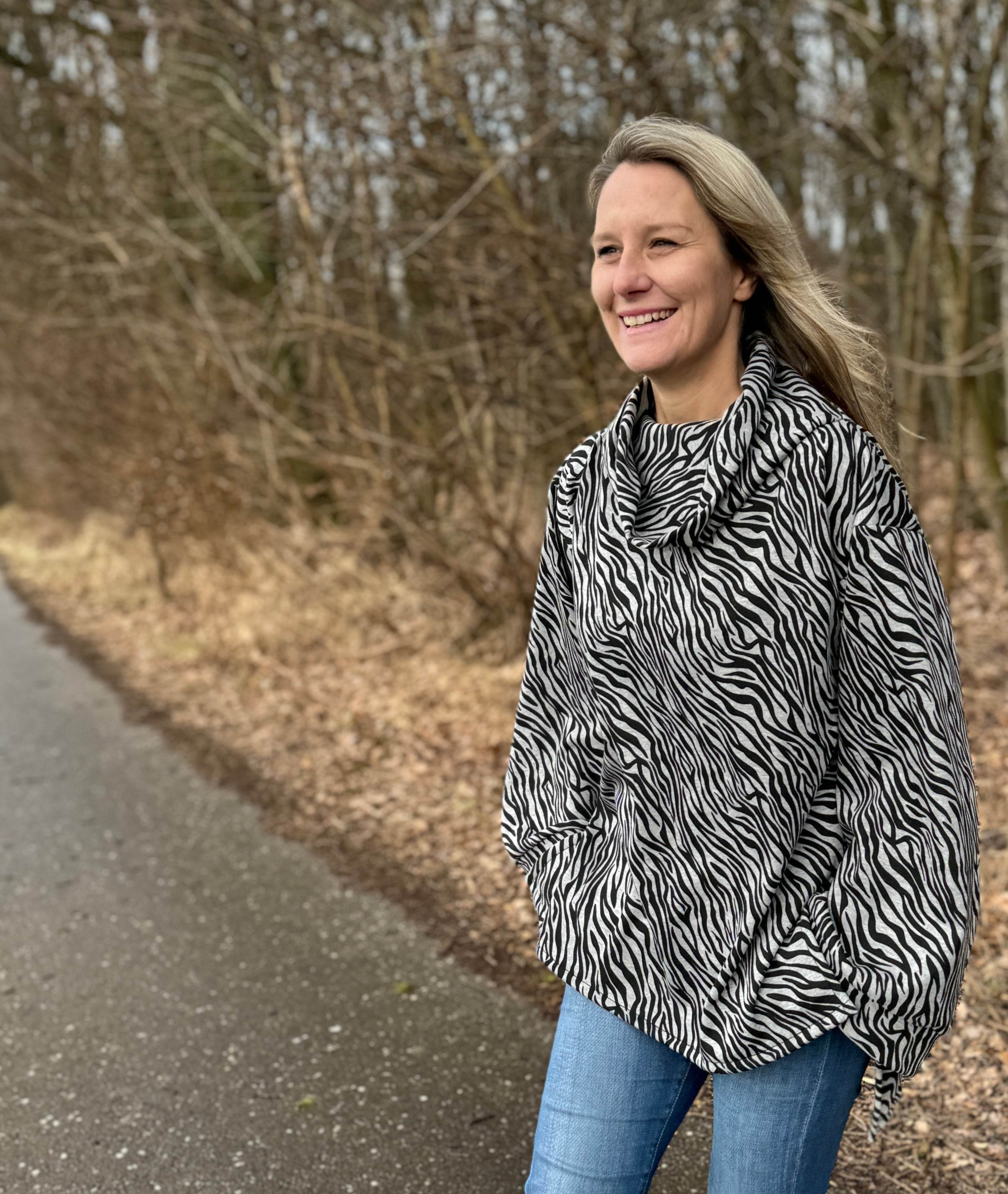 Nähanleitung HAZEL - Kuschel Pullover mit Rollkragen - Gr. 34-44 - Sewando