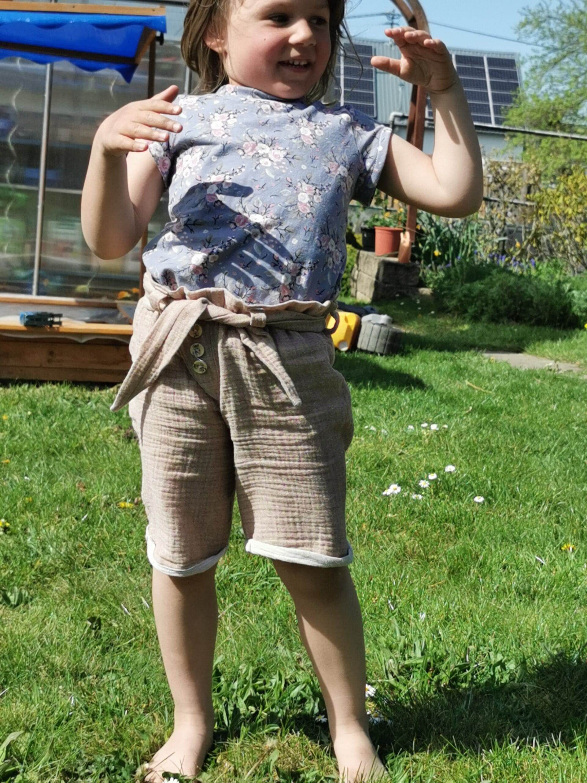 Schnittmuster Emmas Sommershorts Größe 50/56 – 134/140 : - Sewando