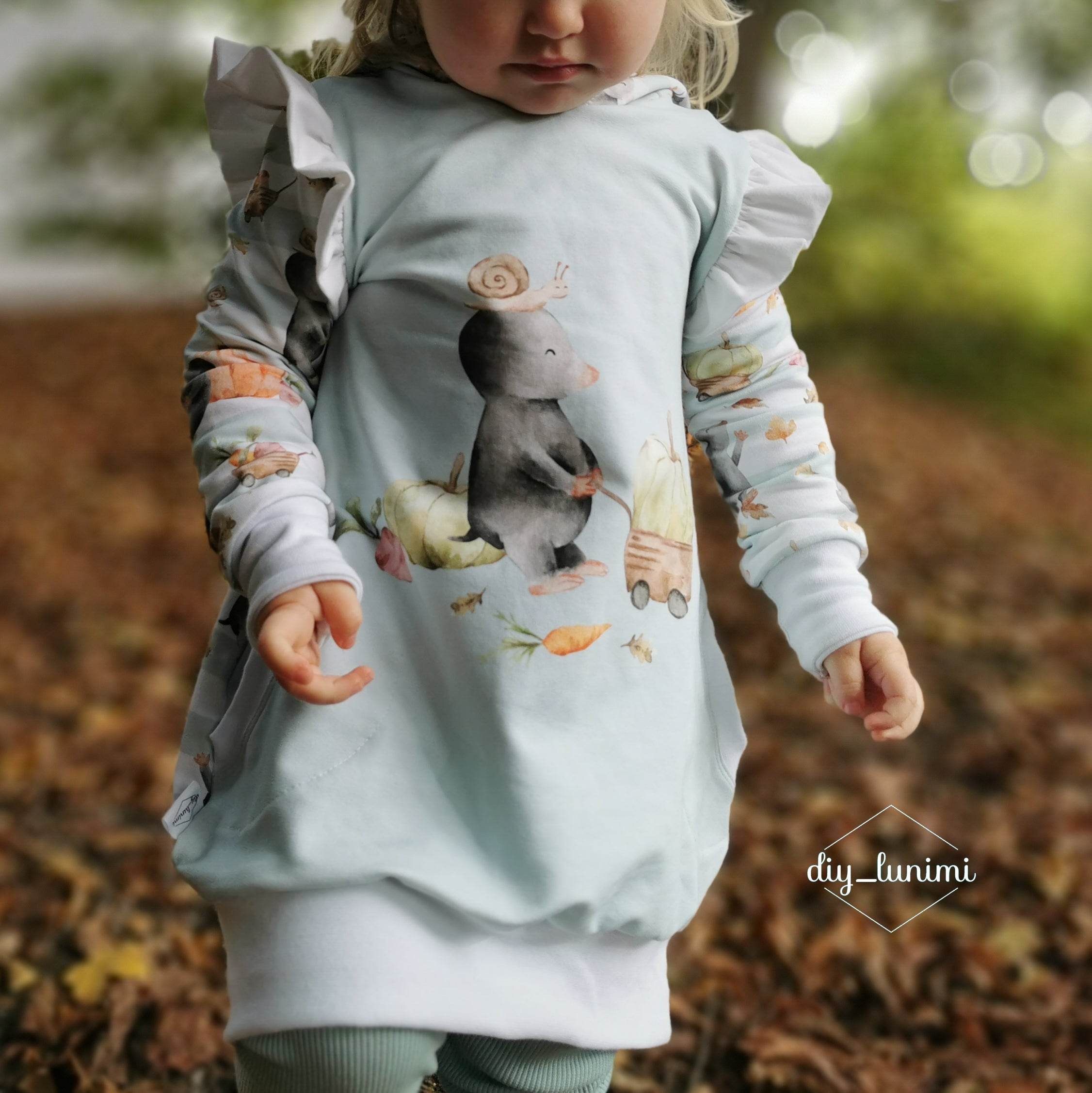 Schnittmuster Sweatkleid Milli Gr. 86-110 - Sewando