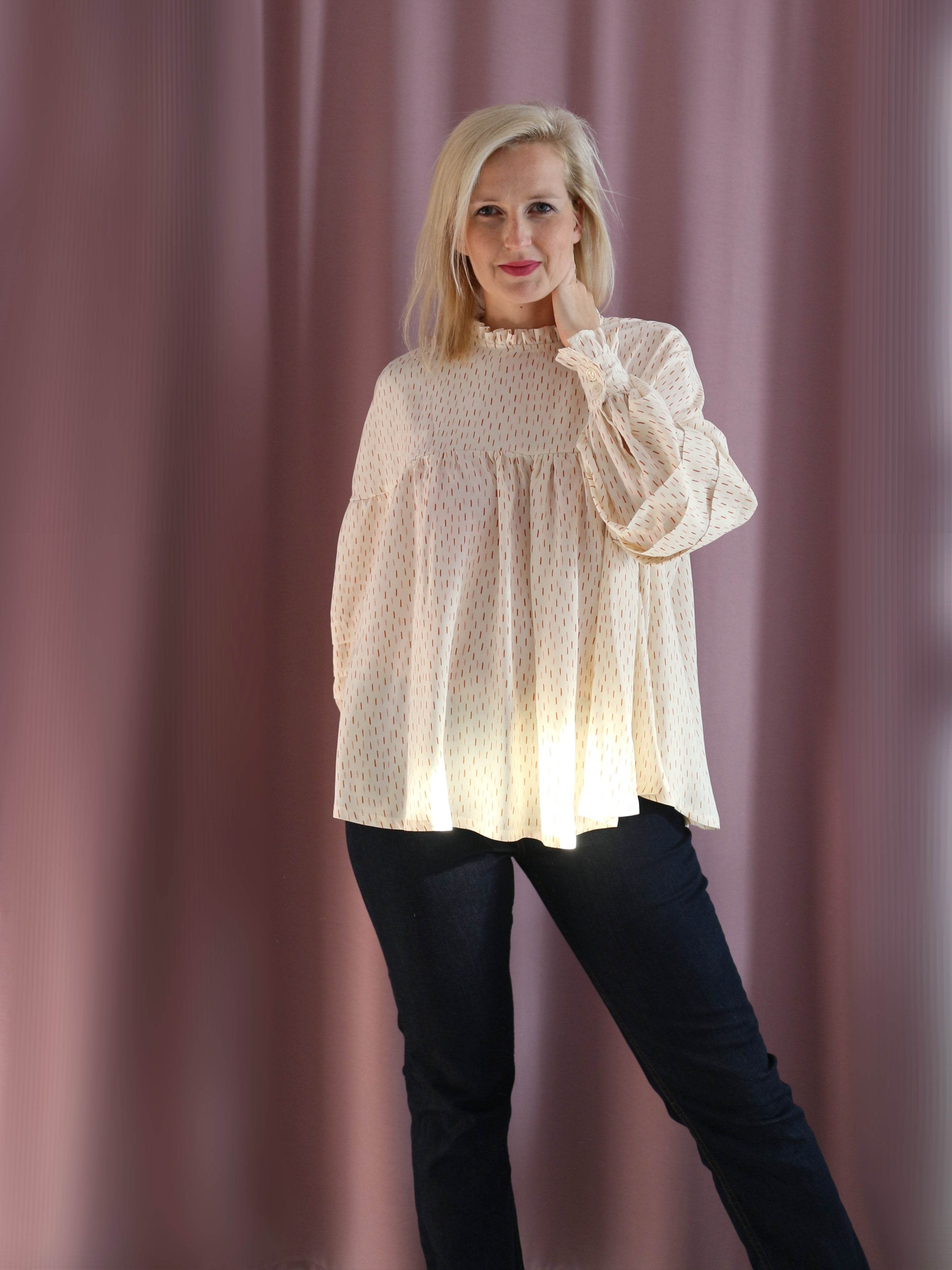 Schnittmuster Bluse Bernice Größen 34–50 - Sewando