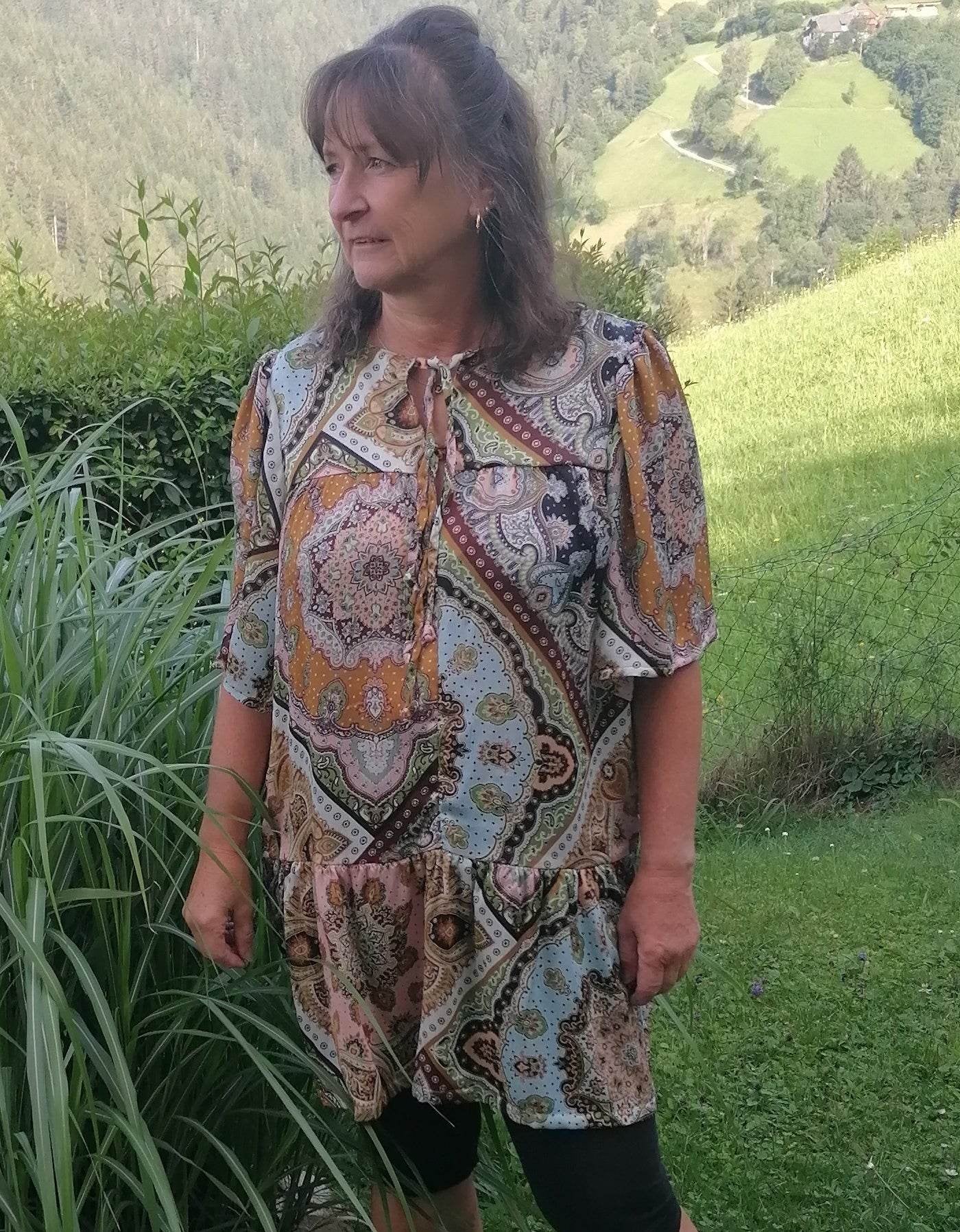 Schnittmuster Bluse POPPY - mit Puffärmeln und Variante Tunika und Kleid | Gr. 32-50 (PDF) - Sewando