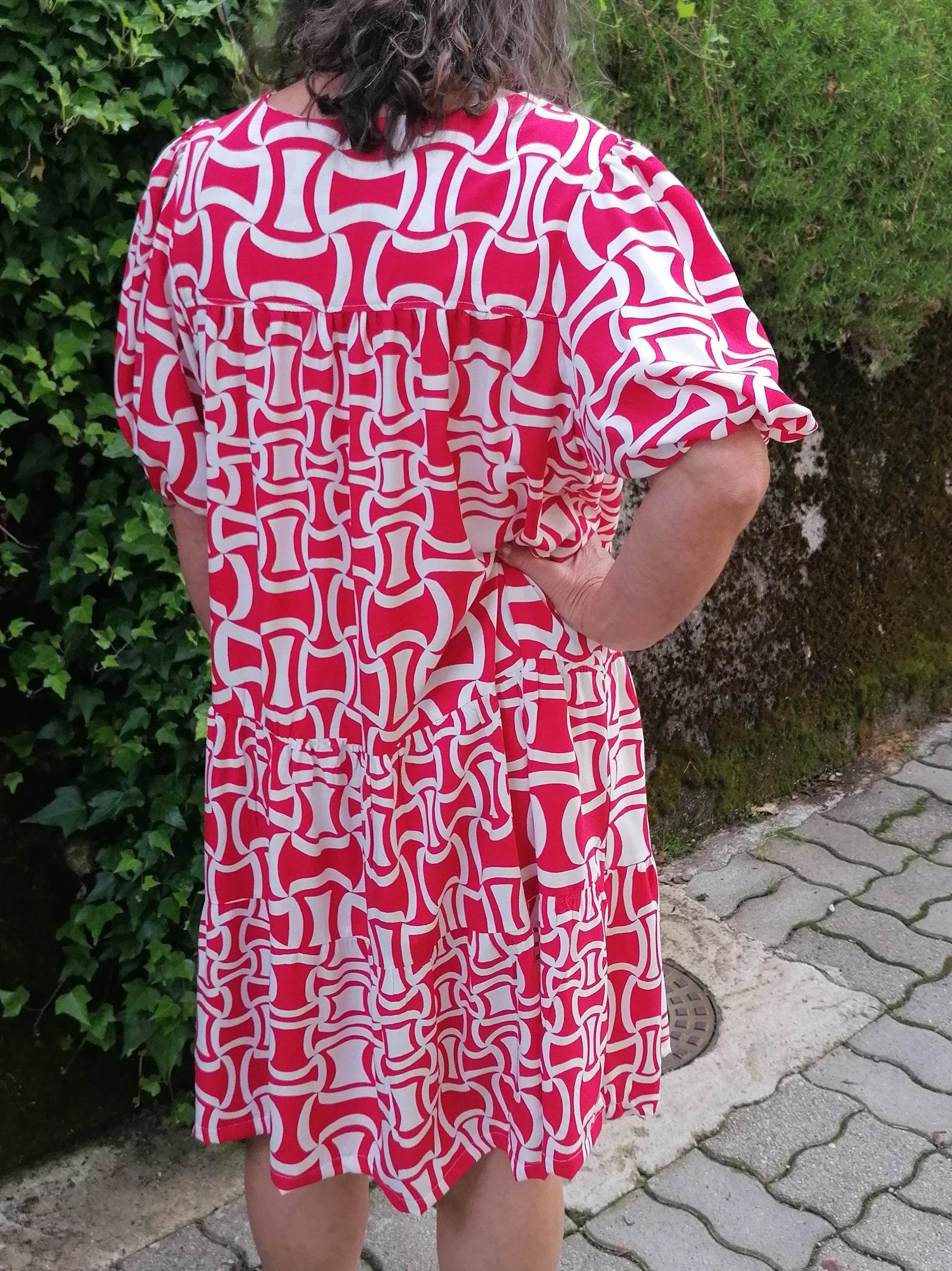 Schnittmuster Bluse POPPY - mit Puffärmeln und Variante Tunika und Kleid | Gr. 32-50 (PDF) - Sewando