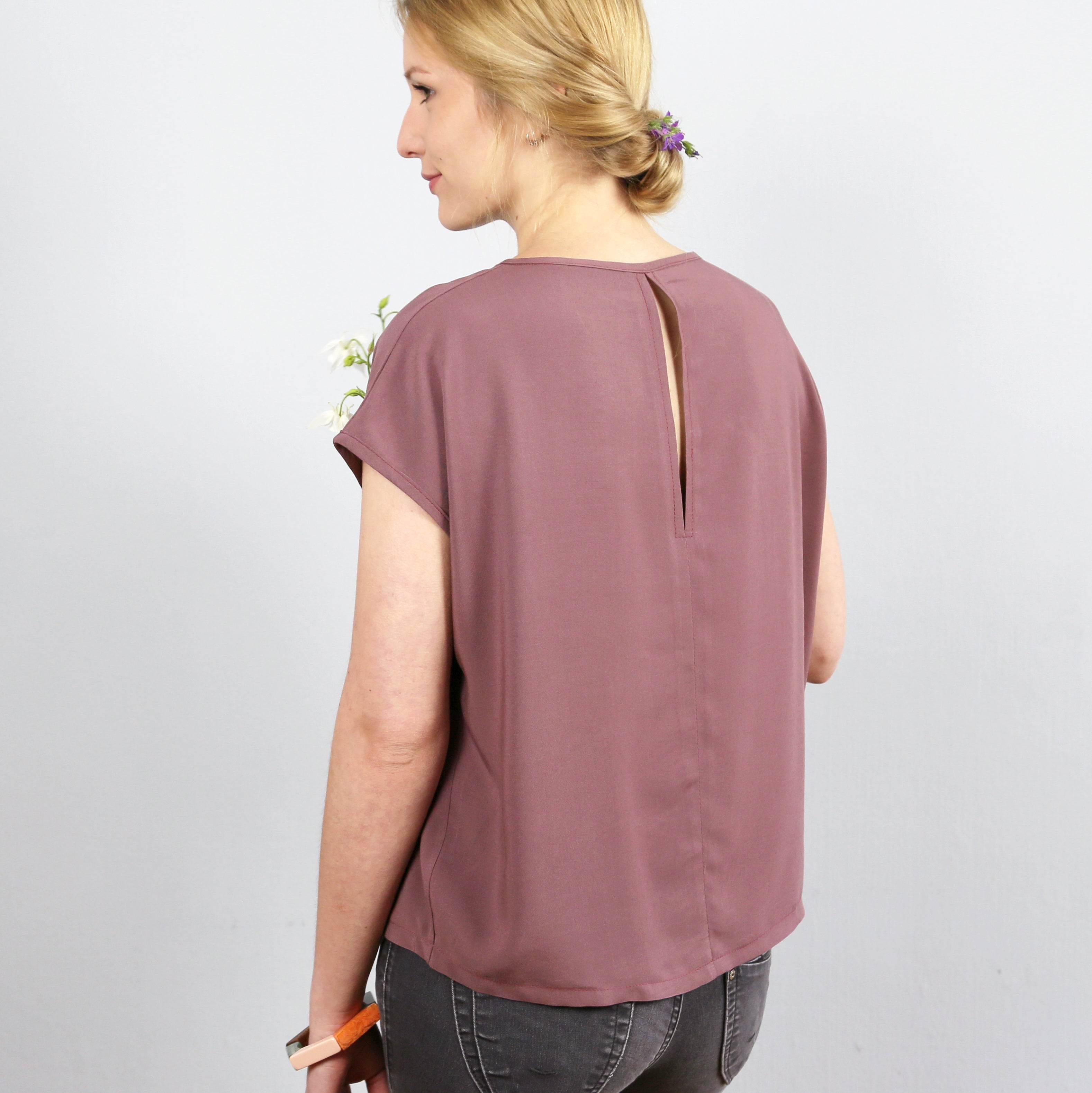 Blusenshirt FRAU ILVIE | Schnittmuster Gr. XS-XL - Sewando