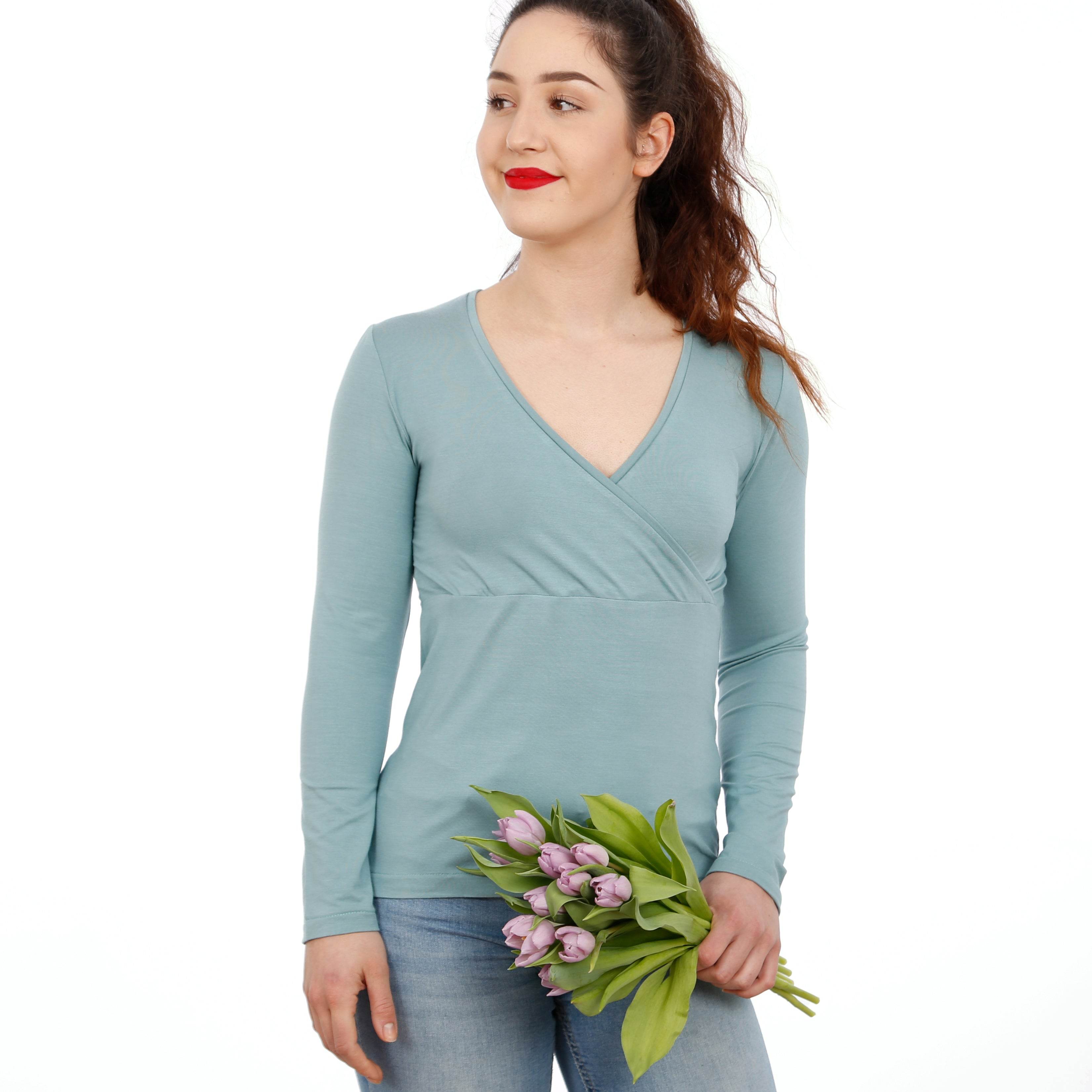 Langarmshirt FRAU LIESE | Schnittmuster XS-XXL : - Sewando