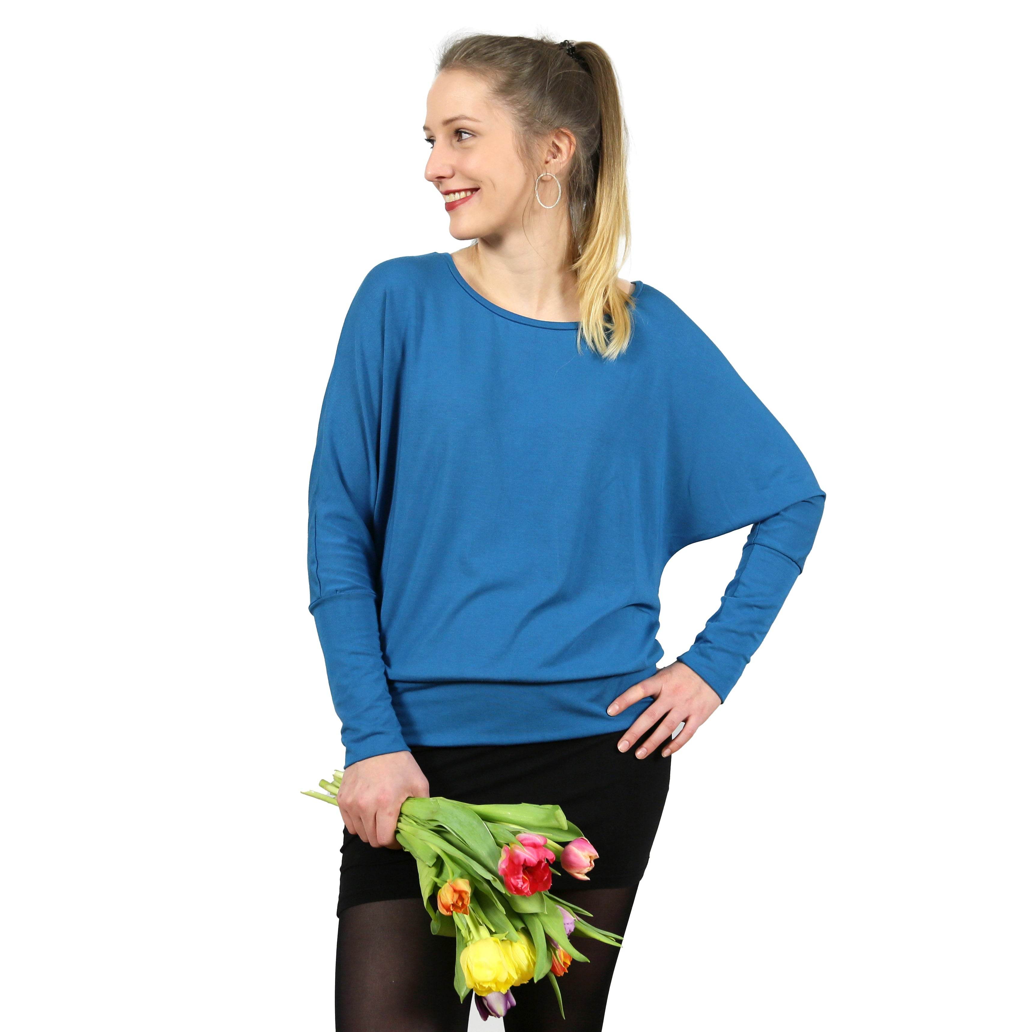 Fledermausshirt FRAU USEDOM | Schnittmuster Gr. XS-XL - Sewando