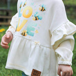 RUFFLE SWEATER LINA 80-164 - Sewando