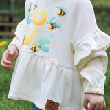 RUFFLE SWEATER LINA 80-164 - Sewando