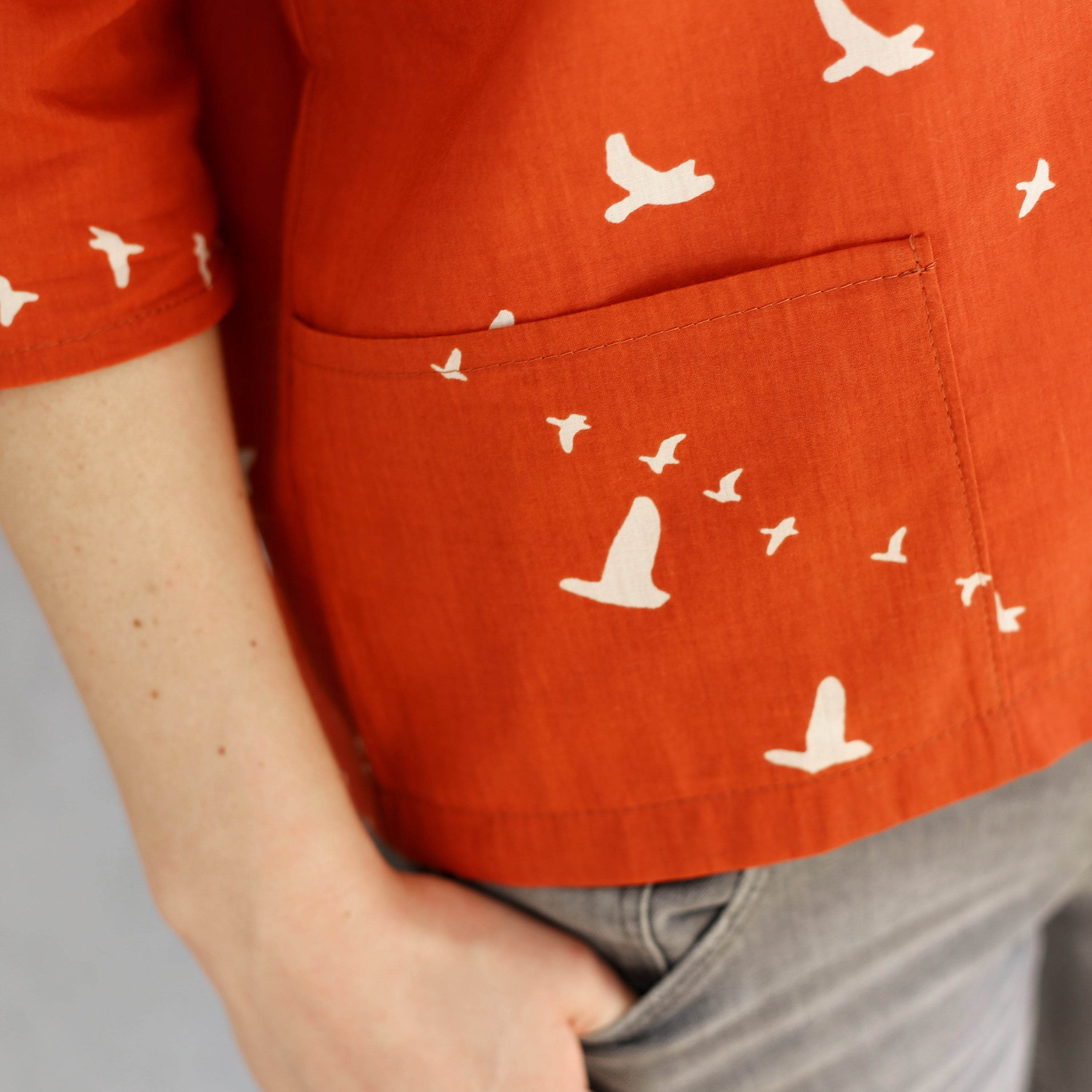 Bluse FRAU AIKO | Schnittmuster Gr. XXS-L : - Sewando