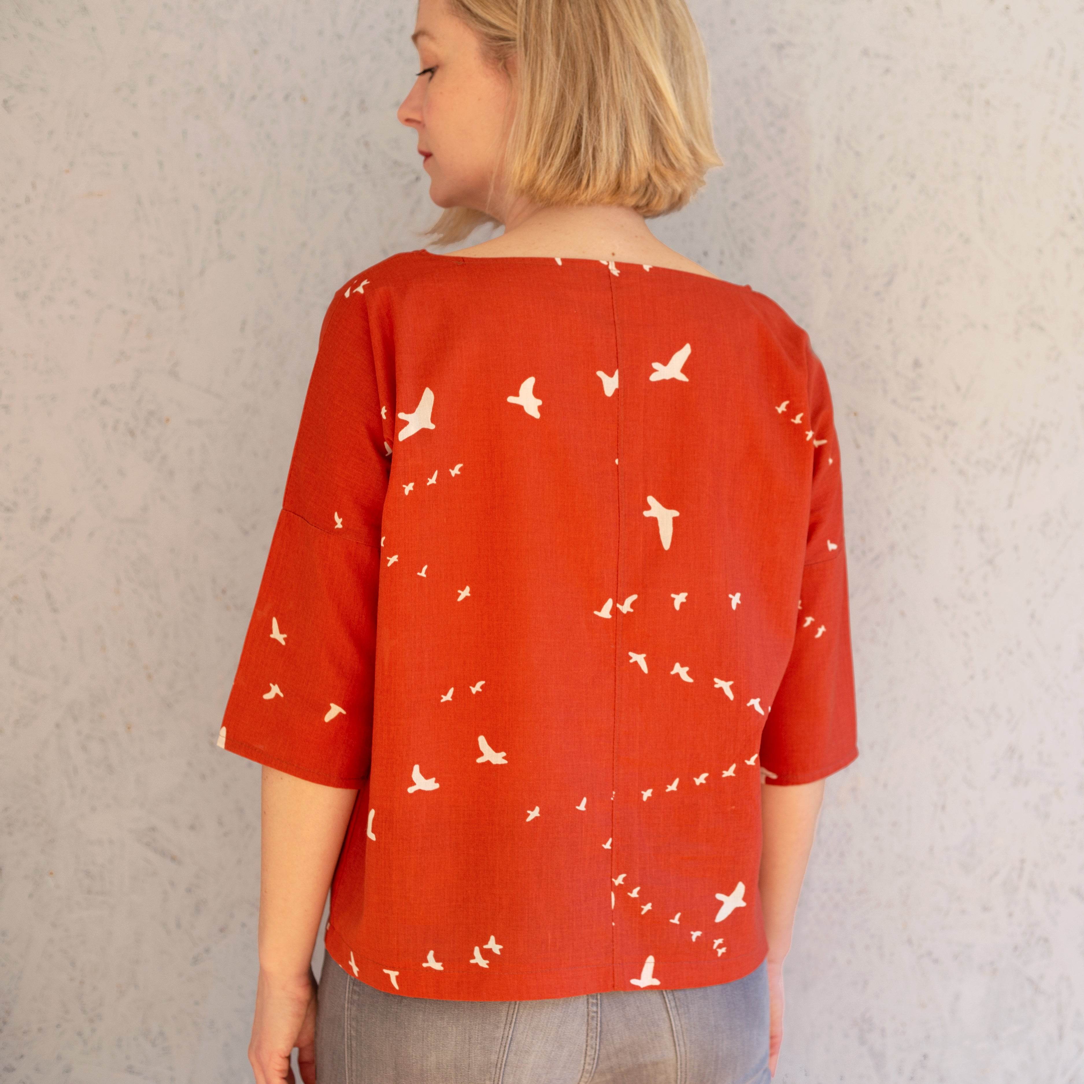 Bluse FRAU AIKO | Schnittmuster Gr. XXS-L : - Sewando