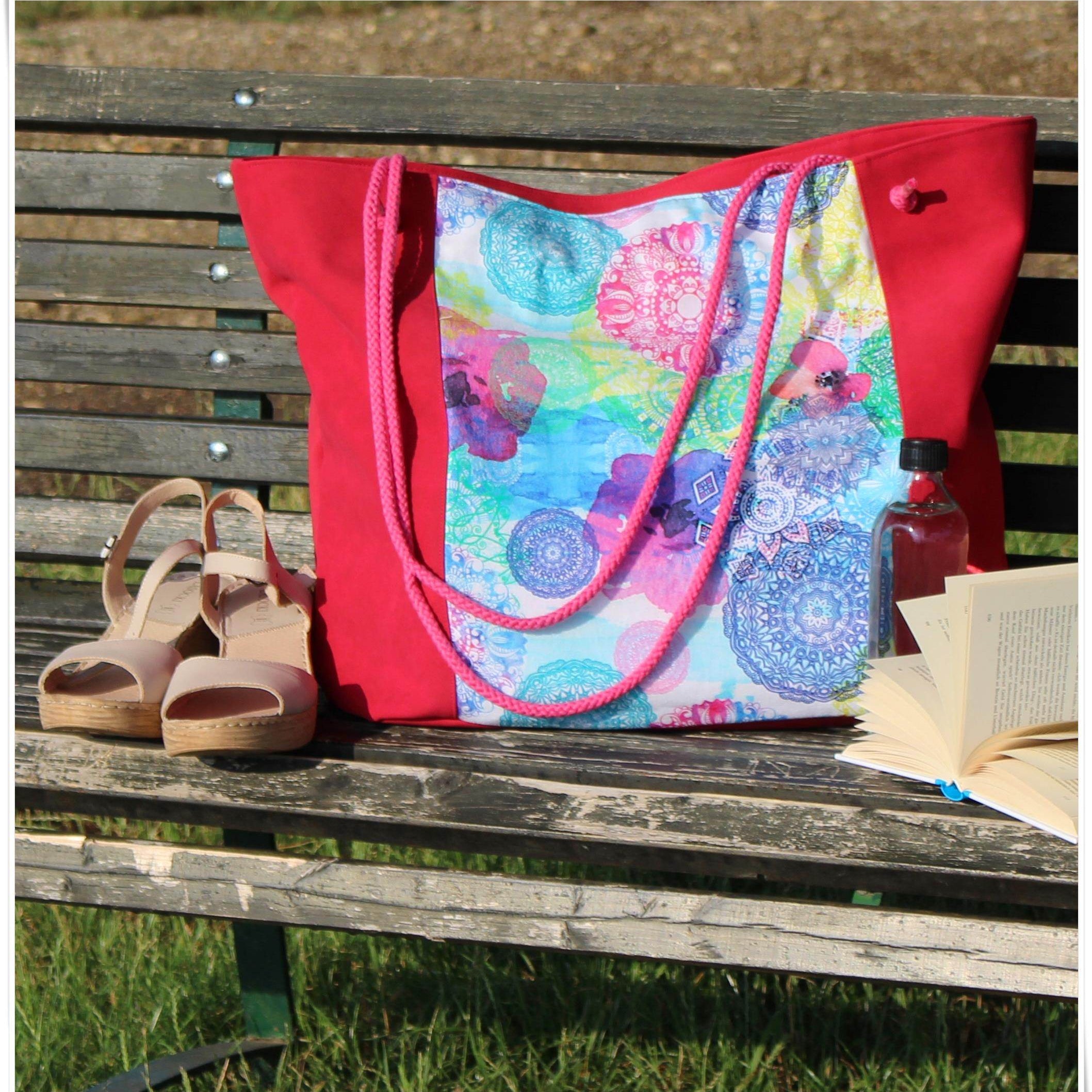 eBook Strandtasche VIRGINIA10 Nähanleitung Schnittmuster - Sewando