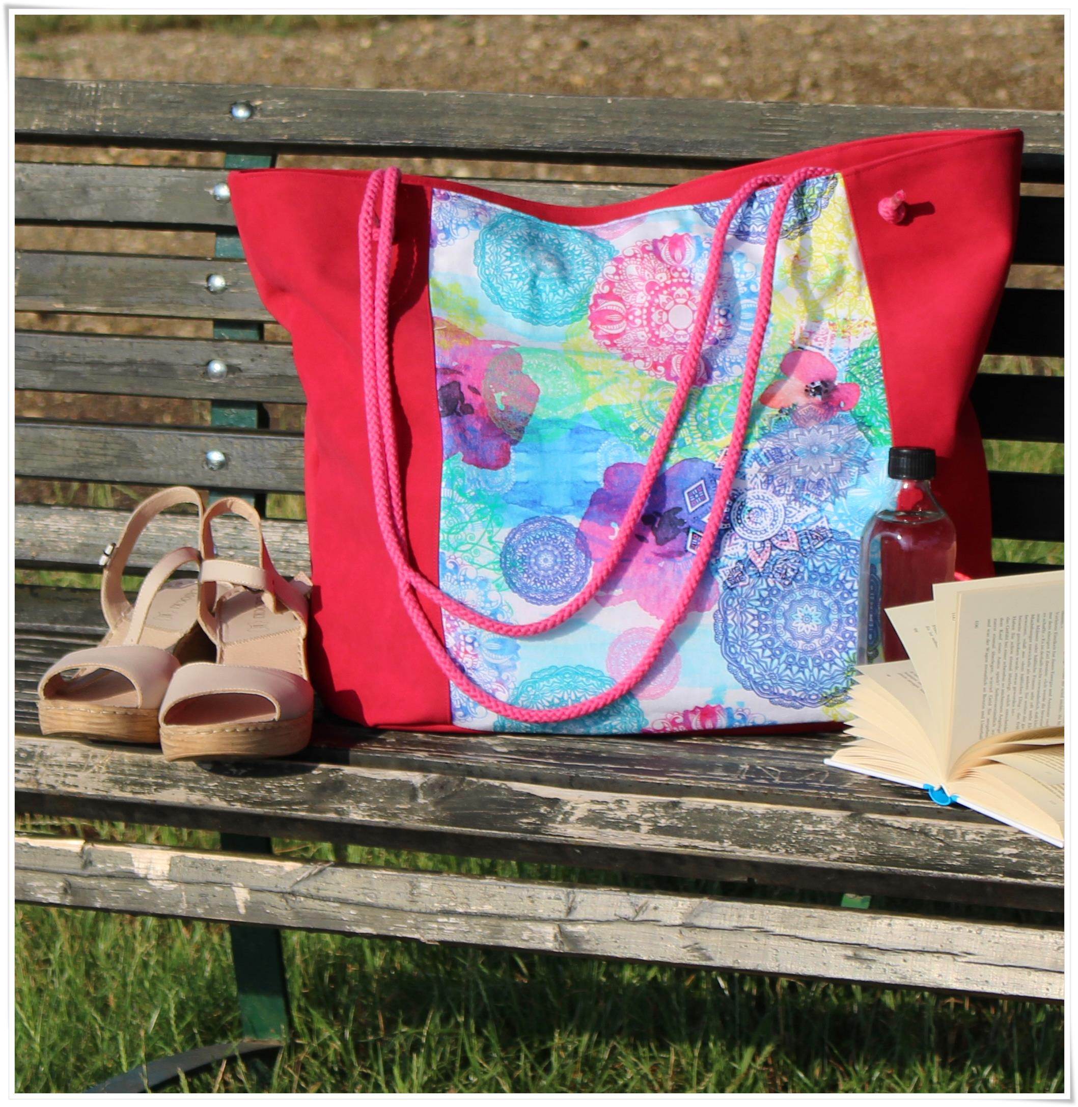 eBook Strandtasche VIRGINIA10 Nähanleitung Schnittmuster - Sewando