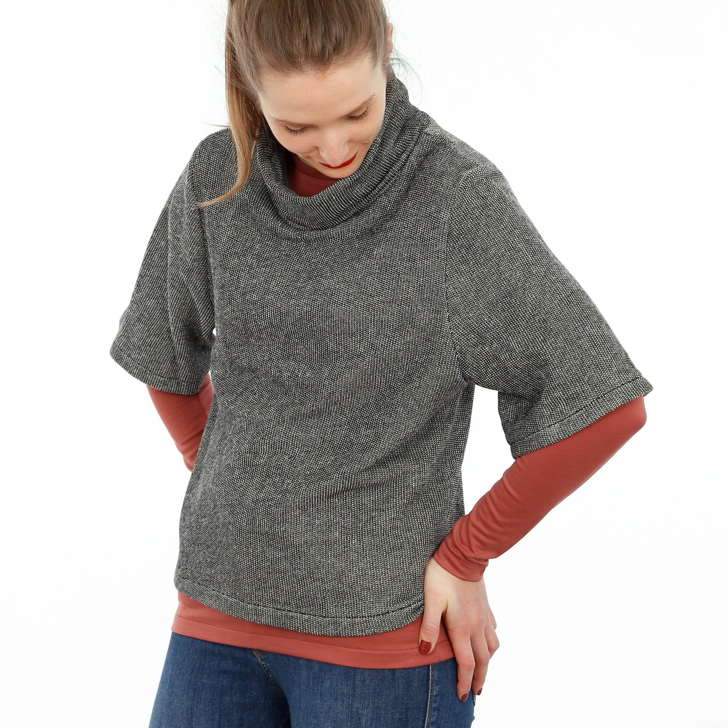 Rollkragenpulli FRAU DÖRTE | Schnittmuster Gr. XS-XXL - Sewando