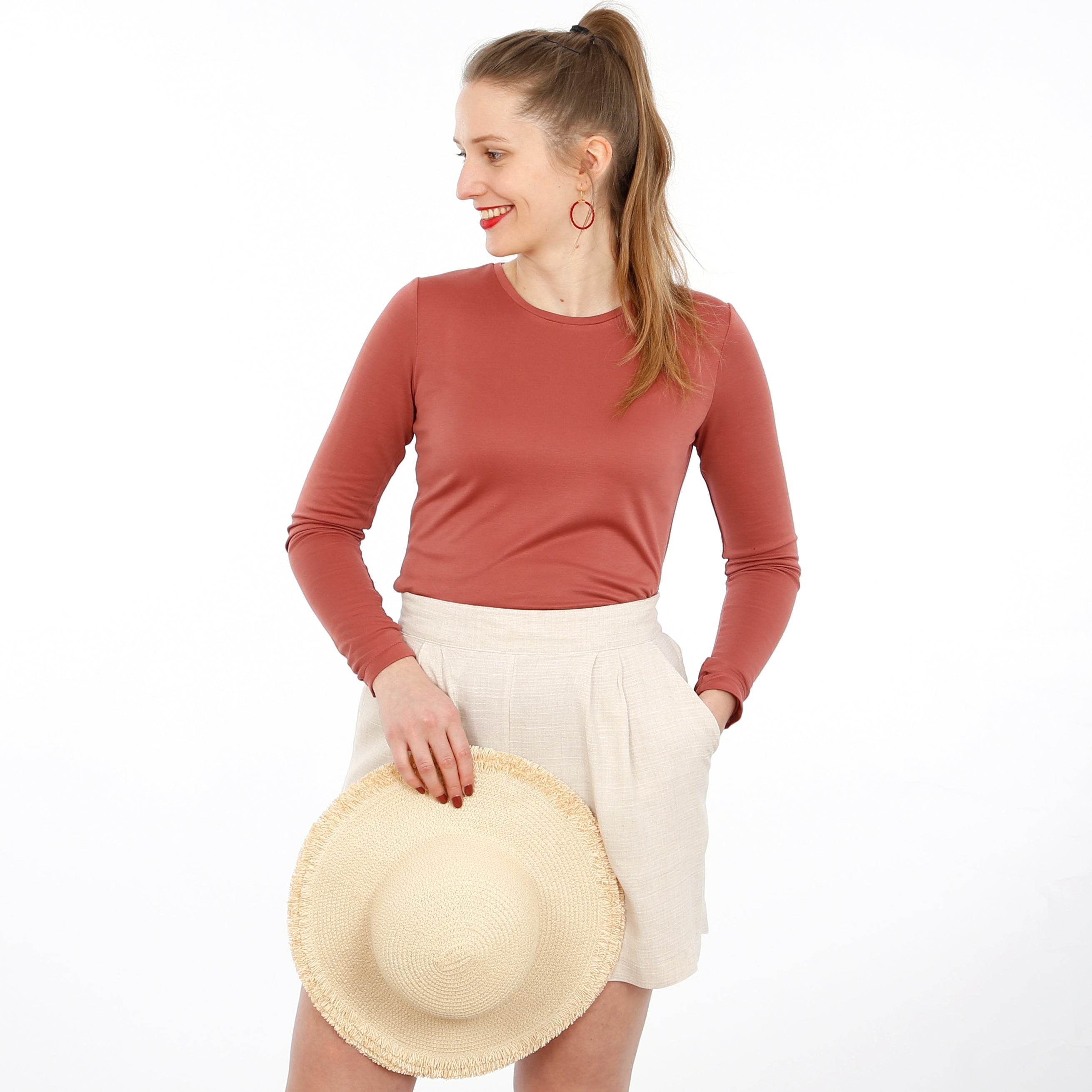Basicshirt FRAU TANIA | Schnittmuster Gr. XS – XXL - Sewando