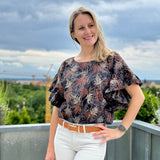 Nähanleitung SUNNY - Sommertop - Minimal-Waste-Schnittmuster - Gr. 34-44 : - Sewando