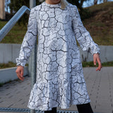 Rüschenkleid Gr. 86-122 in 3 Weiten je Größe auch für schmale und kräftige Kids