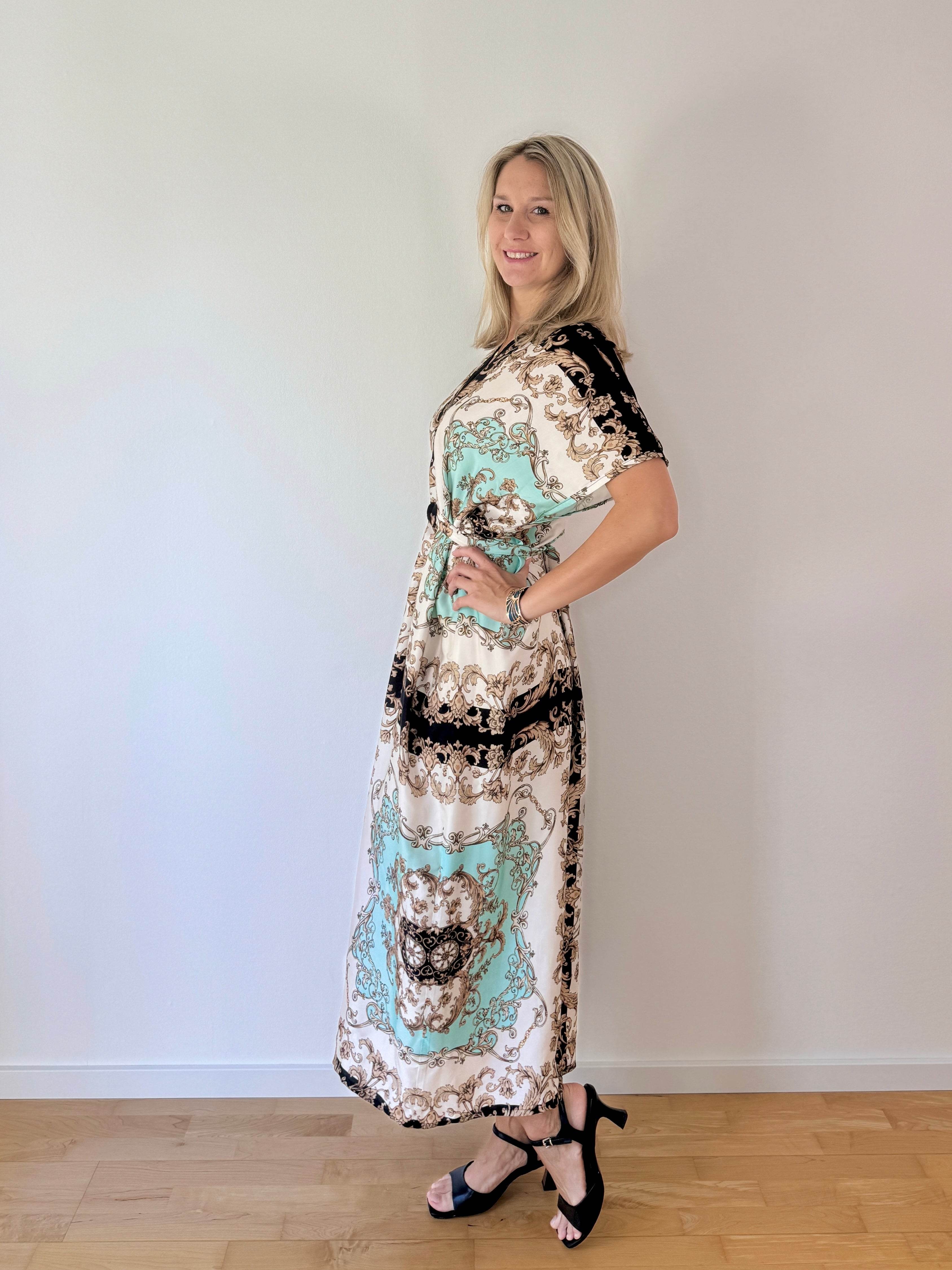Nähanleitung HOLLY - Kleid/Tunika im Kaftanlook mit Bindeband - Gr. 34-44 - Sewando