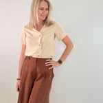 Schnittmuster Bluse DAISY - V-Ausschnit mit Rüsche, Kurzarm | Gr. 32-50 (PDF) - Sewando