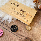 Plotterdatei  Laserdatei und Digistamp "Pilotenbär" [Digital]