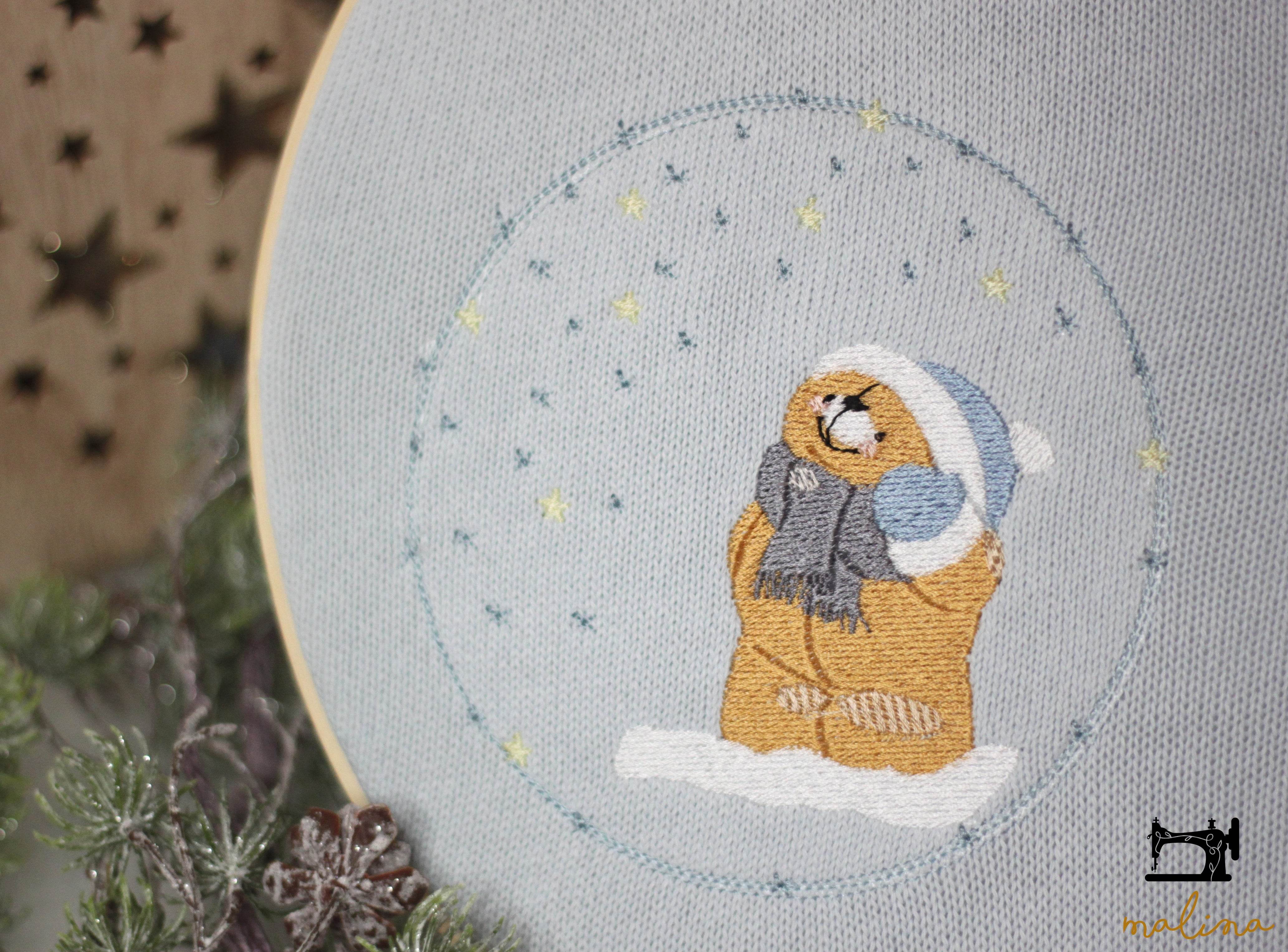 Stickdatei Willy der Winterbär - Sewando