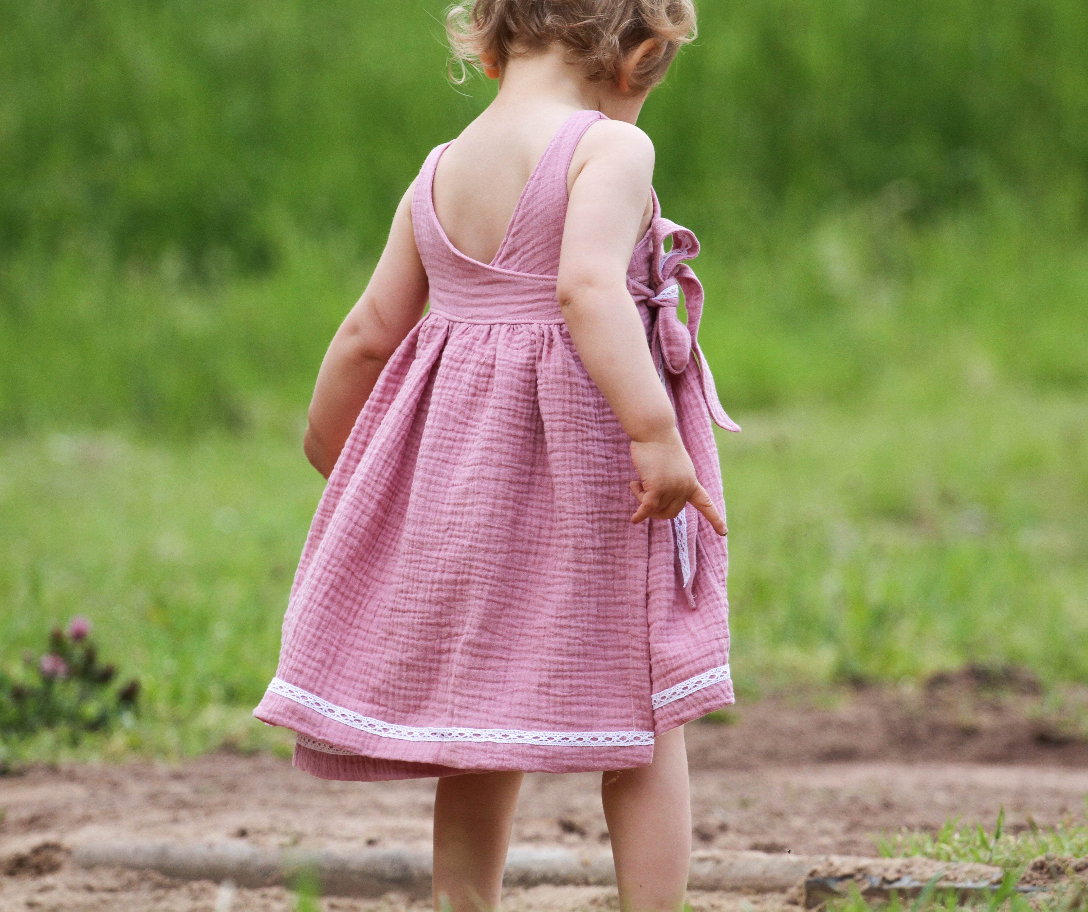 Schnittmuster Kleid Elisa Sommerkleid Stufenkleid Gr. 86-140 - Sewando